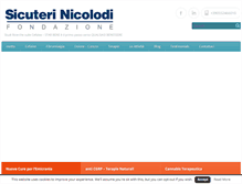 Tablet Screenshot of fondazionesicuterinicolodi.it